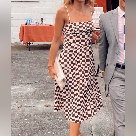 Commense Checkered Dress - Picture 1 of 15